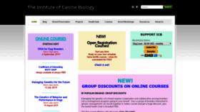 What Instituteofcaninebiology.org website looked like in 2019 (6 years ago)