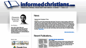 What Informedchristians.com website looked like in 2019 (4 years ago)