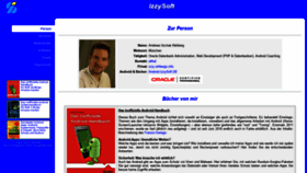 What Izzysoft.de website looked like in 2019 (4 years ago)