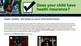 What Insureallchildren.org website looked like in 2019 (4 years ago)