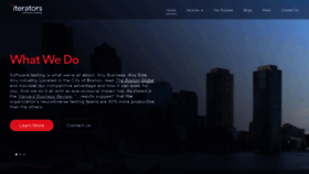 What Iteratorstesting.com website looked like in 2019 (5 years ago)