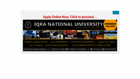 What Inu.edu.pk website looked like in 2019 (4 years ago)