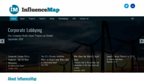 What Influencemap.org website looked like in 2019 (4 years ago)