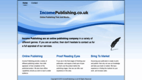 What Incomepublishing.co.uk website looked like in 2019 (4 years ago)