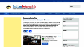 What Indianinternship.com website looked like in 2019 (4 years ago)