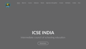 What Indiaicse.in website looked like in 2019 (4 years ago)