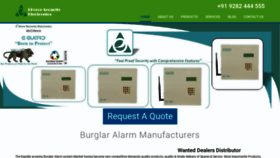 What Intruderalarm.in website looked like in 2019 (4 years ago)