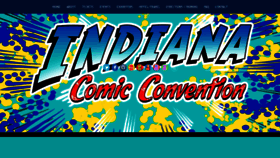 What Indianacomiccon.com website looked like in 2019 (4 years ago)