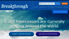 What Intercessors.org website looked like in 2019 (4 years ago)