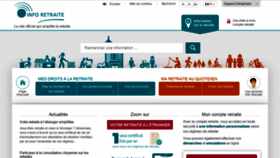 What Info-retraite.fr website looked like in 2019 (4 years ago)