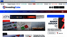 What Investingcube.com website looked like in 2019 (4 years ago)