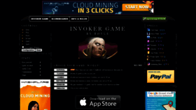 What Invokergame.com website looked like in 2019 (4 years ago)