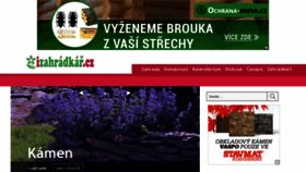 What Izahradkar.cz website looked like in 2019 (4 years ago)