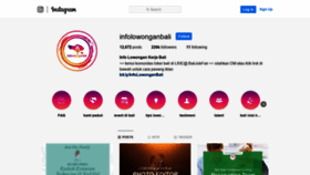 What Infolowonganbali.com website looked like in 2019 (4 years ago)