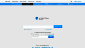 What Iconizer.net website looked like in 2019 (4 years ago)