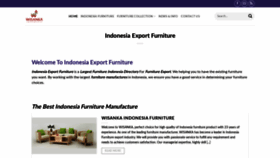 What Indonesiaexportfurniture.com website looked like in 2019 (4 years ago)