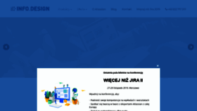 What Infodesign.pl website looked like in 2019 (4 years ago)