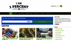 What Iam1percent.com website looked like in 2019 (4 years ago)