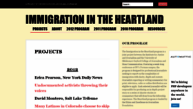 What Immigrationintheheartland.wordpress.com website looked like in 2019 (4 years ago)