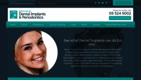 What Implantdentist.co.nz website looked like in 2019 (4 years ago)