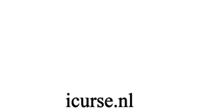 What Icurse.nl website looked like in 2019 (4 years ago)