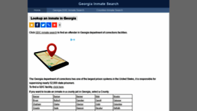 What Inmatesearchgeorgia.org website looked like in 2019 (4 years ago)
