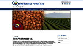 What Indraprasthfoods.com website looked like in 2019 (5 years ago)