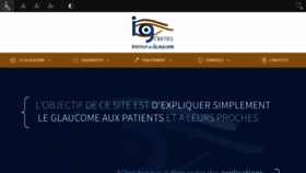 What Institutglaucomenantes.fr website looked like in 2019 (4 years ago)