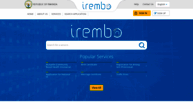 What Irembo.rw website looked like in 2019 (4 years ago)