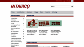 What Intairco.net website looked like in 2019 (4 years ago)