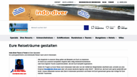 What Indo-divers.com website looked like in 2019 (4 years ago)
