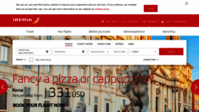 What Iberia.com website looked like in 2019 (4 years ago)