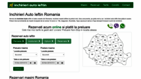 What Inchirieri-auto-ieftin.ro website looked like in 2019 (4 years ago)