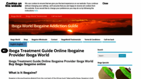 What Ibogaworld.com website looked like in 2019 (4 years ago)