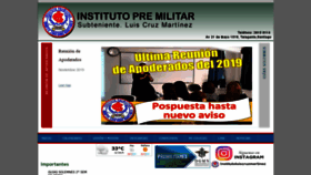 What Institutopremilitar.cl website looked like in 2019 (4 years ago)