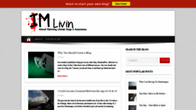 What Imlivin.com website looked like in 2019 (4 years ago)