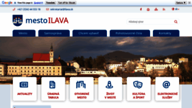 What Ilava.sk website looked like in 2019 (4 years ago)