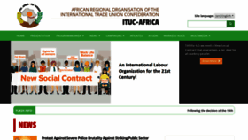What Ituc-africa.org website looked like in 2019 (4 years ago)