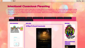 What Intentionalconsciousparenting.com website looked like in 2019 (4 years ago)