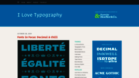 What Ilovetypography.com website looked like in 2019 (4 years ago)