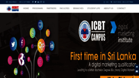 What Icbt.lk website looked like in 2019 (4 years ago)