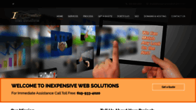 What Inexpensivewebsolutions.com website looked like in 2019 (4 years ago)
