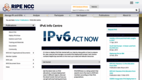 What Ipv6actnow.org website looked like in 2019 (4 years ago)