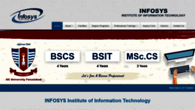 What Infosys.pk website looked like in 2019 (4 years ago)