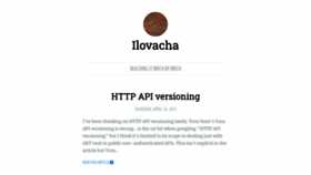 What Ilovacha.com website looked like in 2019 (4 years ago)
