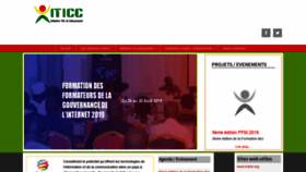 What Iticc.bf website looked like in 2019 (4 years ago)