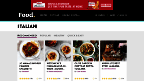 What Italian.food.com website looked like in 2019 (4 years ago)