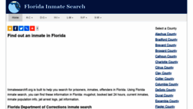 What Inmatesearchfl.org website looked like in 2019 (4 years ago)