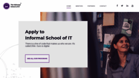 What Informalschool.com website looked like in 2019 (4 years ago)