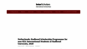 What Interscholars.org website looked like in 2019 (4 years ago)